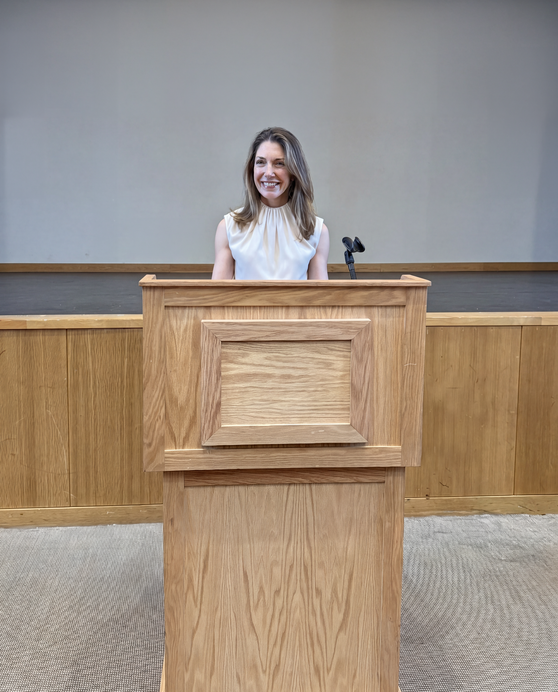 Dr. Emily Stern at a podium